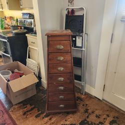 Solid Wood Curio Dresser 