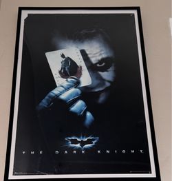 Framed The Dark Knight Joker Wall Art Poster