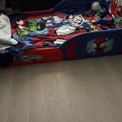 Spider man Floor Bed With Sheets