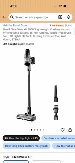 Bisell cordless vacuum NEW (UTC area)