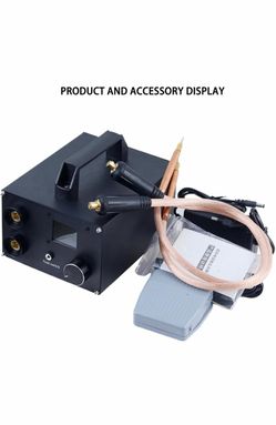 Battery Spot Welder, 25 Gears Adjustable Capacitor Digital Spot Welder, Portable 0.1-0.3mm Nickel Strip Welding High-Power Handheld Energy Storage