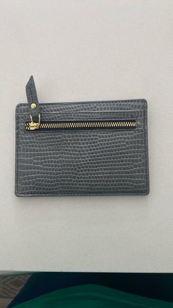 Grey Leather Neiman Marcus Wallet