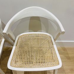 2 Rattan/ Cane chairs