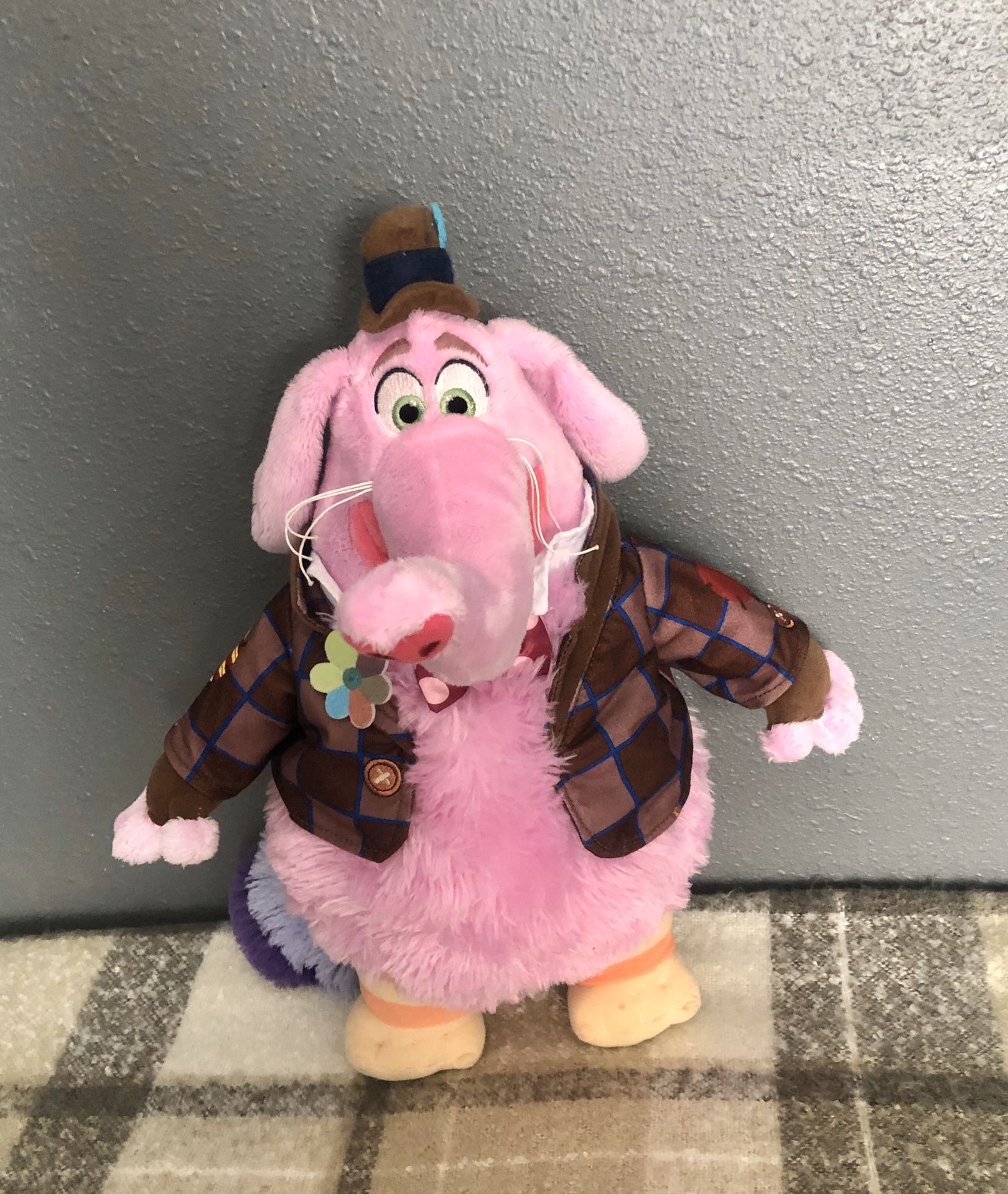 Disney store inside out pink elephant stuffed animal