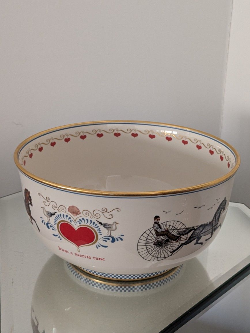 AMERICANA BOWL Charles Wysocki 639 Out Of 3500 Pickard China, New England