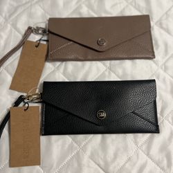 Steve Madden Black Flap Continental Wallet 