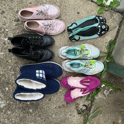 LOT Girls Shoes Size 6-8