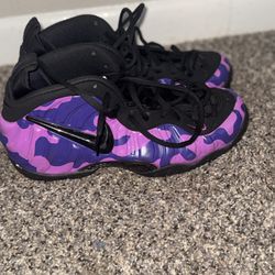 Nike  Foamposite Purple Camo Sz 11