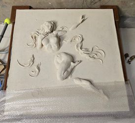 Large woman Sculpture Panel