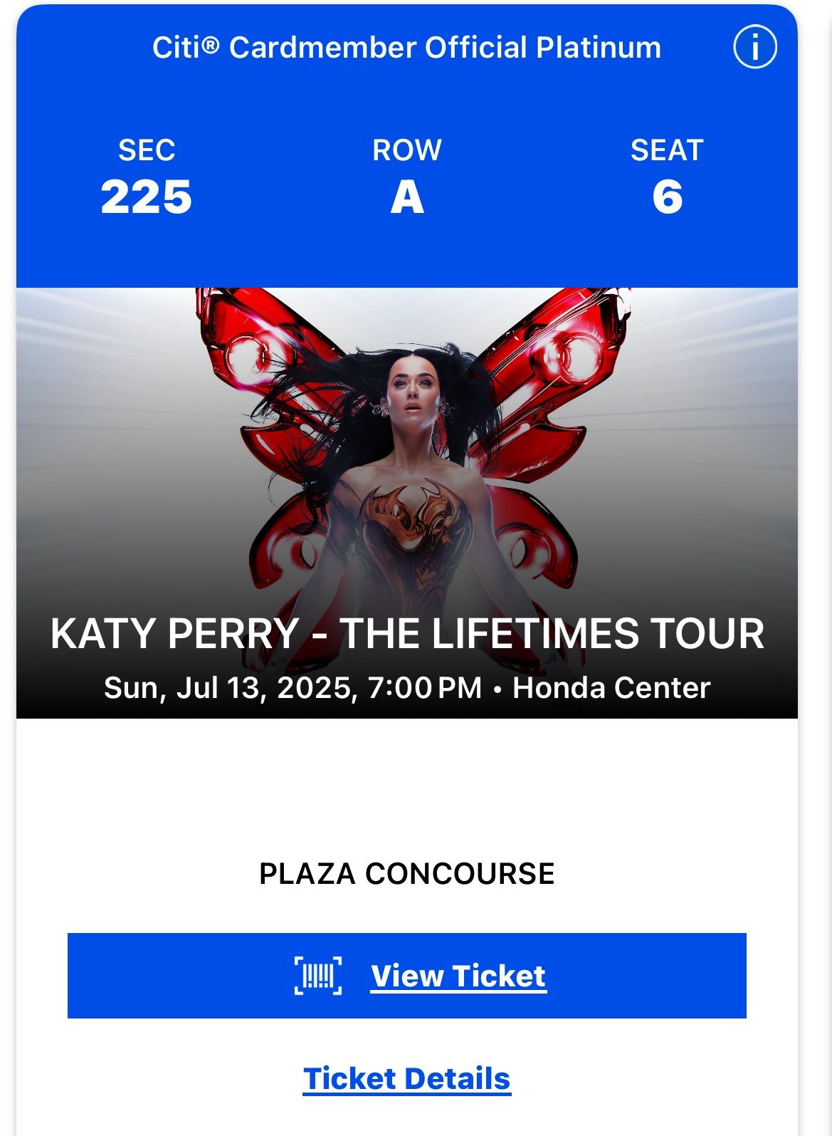 Katy Perry Front Row! 7/13 Lifetimes Tour Anaheim 