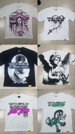 Cough syrup shirts brand new on bags