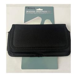 Miztech Universal Black Smartphone Belt Case for iphone XS max/ Galaxy S10 Plus and Similar Sized Phones. Magnetic. Barely used, good condition