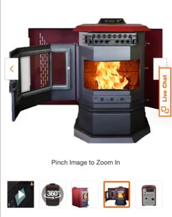New PELLET STOVE WITH SMALL DENTS