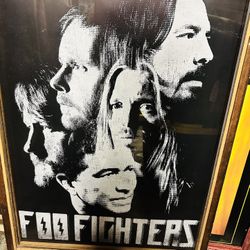 Foo Fighters glass shadowbox