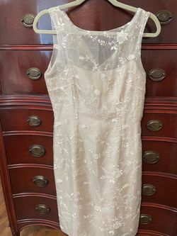 Silky Etamina embroidery dress.