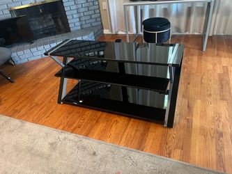 Black tv stand