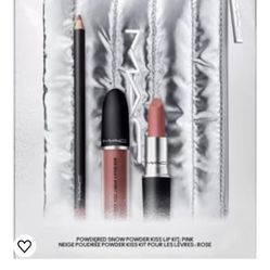 Mac Powdered Snow Powder Kiss Lip Kit : Brown