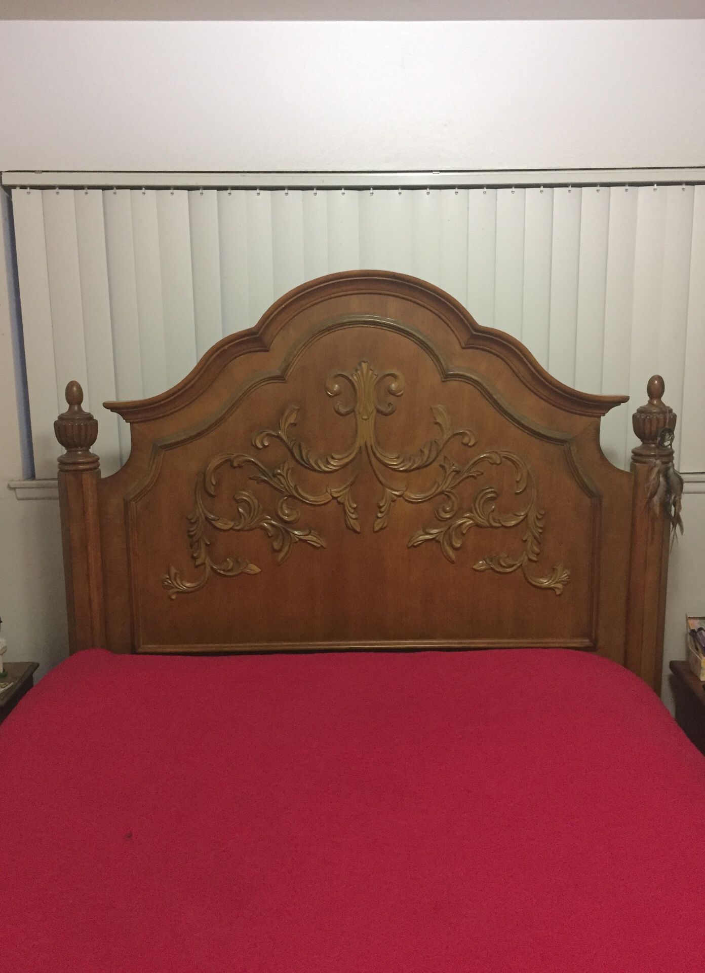 Wood Queen bed frame