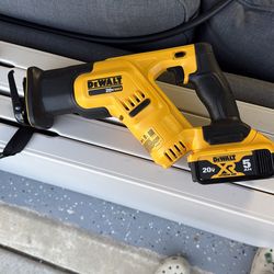 DeWalt sawzall with 5ah battery