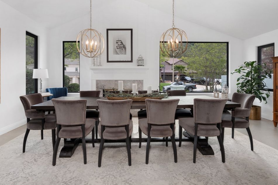 ARHAUS Velvet Dining Chairs - 10