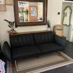 Futon couch Navy blue