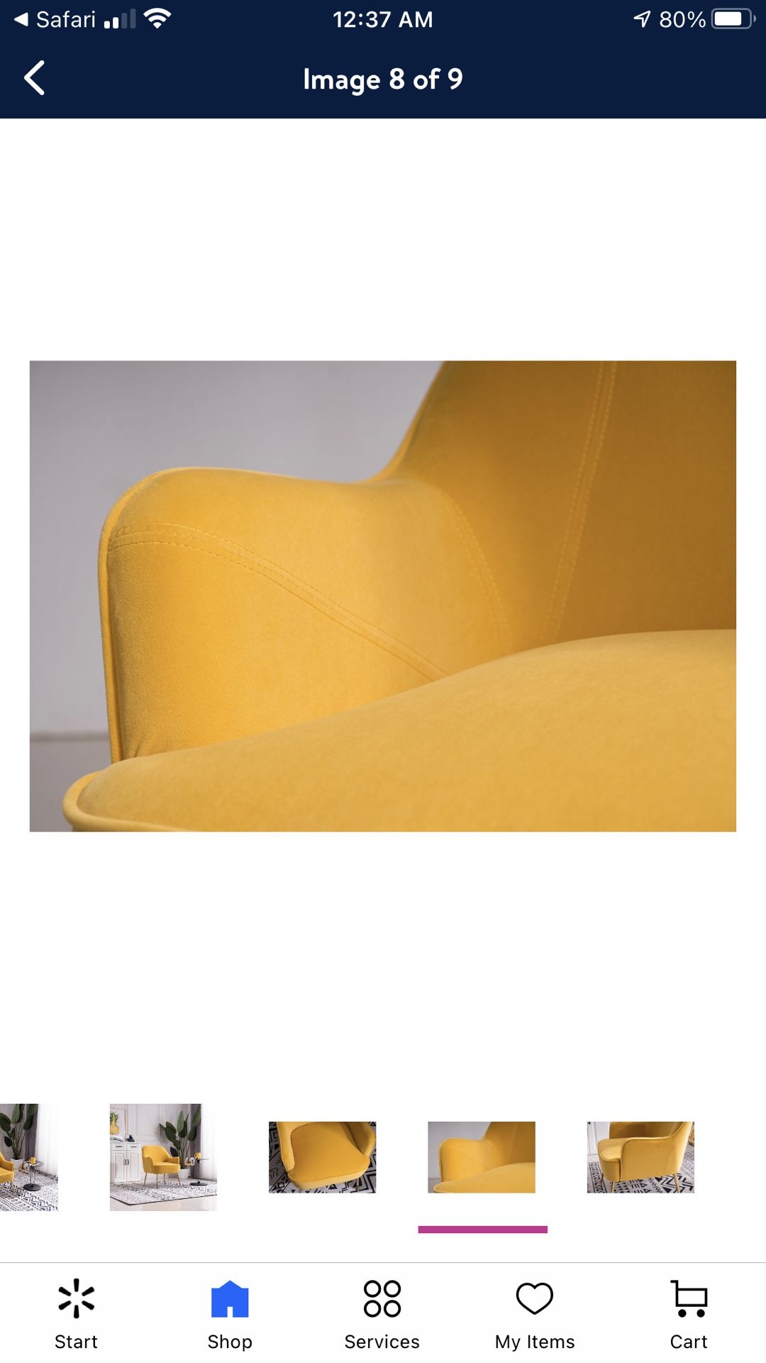 Brand New velvet Accent Chair