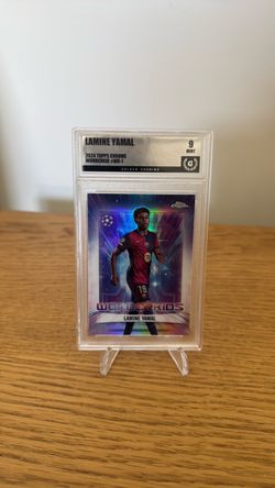 Lamine Yamal 2024 Topps Chrome Wonderkids #WK-1 GG 9