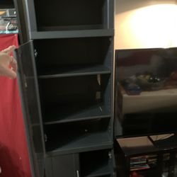 Bookshelf, Black Collar 70 1/2 height 29 wide