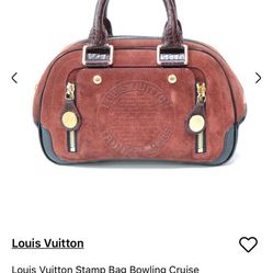 Louis Vuitton Louis Vuitton Stamp Bag Bowling Cruise Handbag Brown