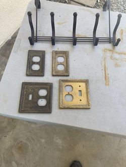 Brass space plates and hook
