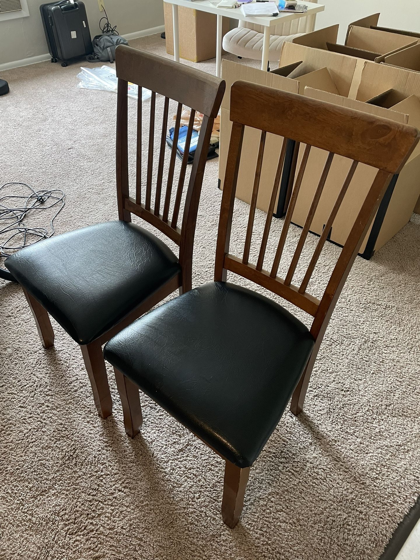 Two chairs for $10 (for dining table)