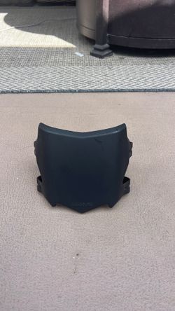 Front number plate for electric bike front suspension