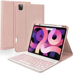 Keyboard Case for iPad Pro 11 Inch 2022, 10.9 Inch iPad Air 5th Gen, Bluetooth, Backlit, Smart Folio Bluetooth, USB 78 keys Wireless Rechargeable Keyb