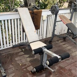 Weight Bench With Leg Press