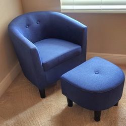 Accent Chair and Ottoman 