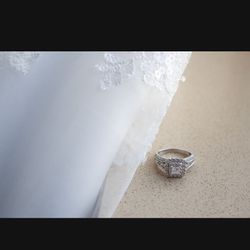 Engagement Ring And Wedding Band 