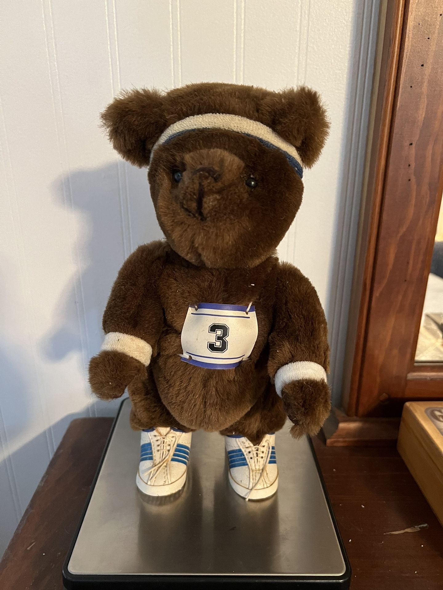 Vintage Kent Collectibles Marathon Runner Jointed Teddy Bear Plush Jean Steele