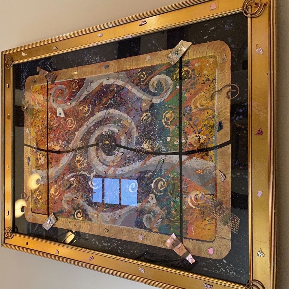 Original Justin Coppersmith “Fire and Ice” Painting for Sale