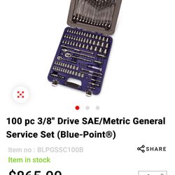 100 Pc BluePoint General Service Set 