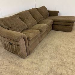 Brown Recliner Sectional Couch Sofa *Free Delivery*