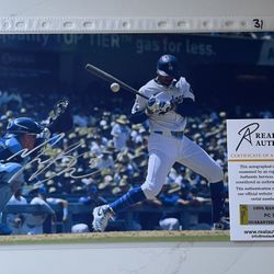 Mookie Betts Los Angeles Dodgers Autographed 8x12 Photo With COA 