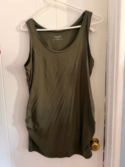 Motherhood Maternity Olive Green Tank Top