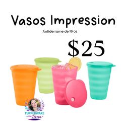 Tupperware Vasos Impression