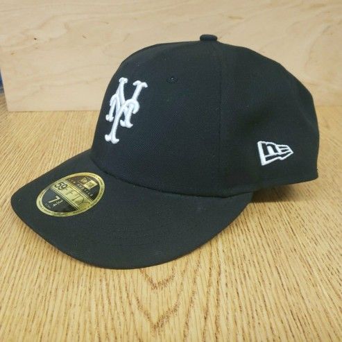 New Era New York Mets 59Fifty 5950 MLB Low Profile Black Fitted Hat