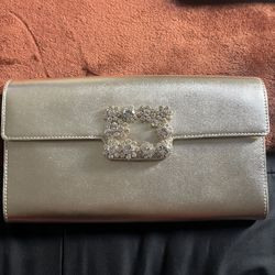 Roger vivier gold hand bag 