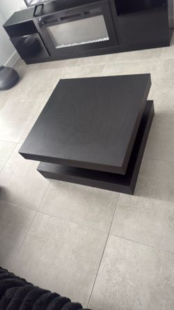 Coffee table with led lights