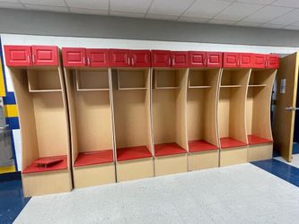 Commercial Cubby Lockers with Overhead Storage - AVAILABLEcc FOR PICK UP!