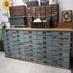 35-Drawer Apothecary Cabinet