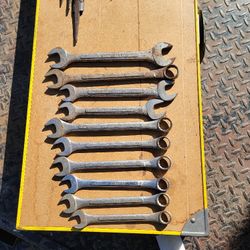 10 Ea. SK Wayne. And SK Electrolyte  Combination Wrenches 