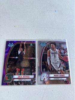 BOWMAN CHROME UNIVERSITY TRADING CARD LOT OF  MARK SEARS & JALIL BETHEA, & DONAVAN FREEMAN